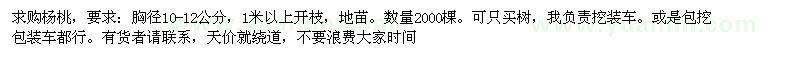 求購胸徑10-12公分楊桃