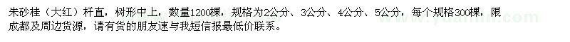 求購朱砂桂