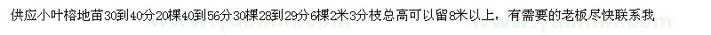 求購小葉榕