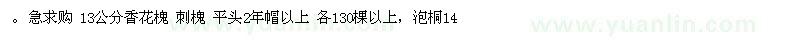 求購(gòu)香花槐、刺槐、泡桐 