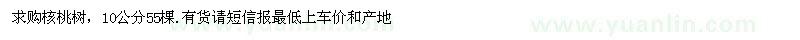 求購10公分核桃樹