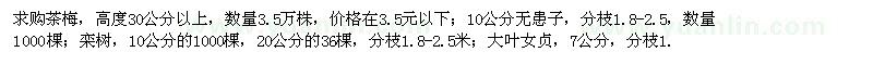 求購茶梅、無患子、欒樹
