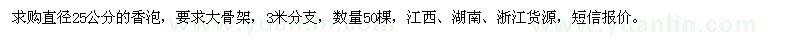 求購直徑25公分香泡