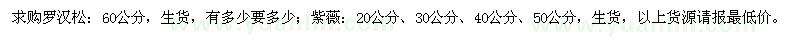 求購羅漢松、紫薇