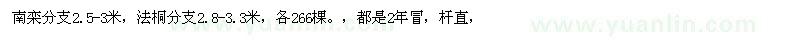 求購8公分南欒、速生法桐