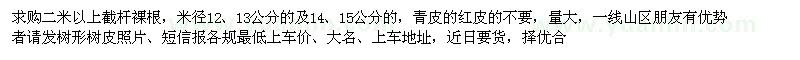 求購米徑12、13、14、15公分馬林光