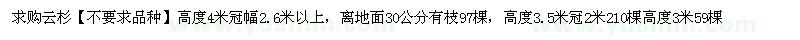 求購云杉