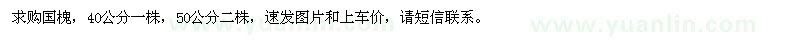 求購(gòu)國(guó)槐