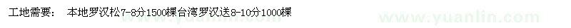 求購本地羅漢松