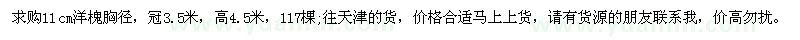 求購(gòu)11公分洋槐胸徑
