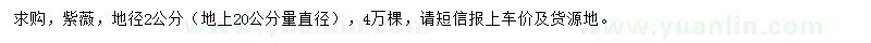 求購地徑2公分紫薇