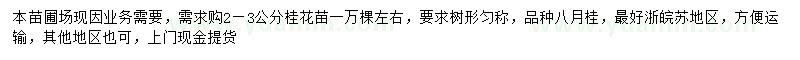 求購2-3公分八月桂