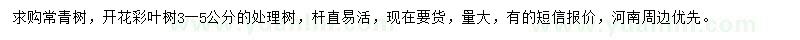求購3-5公分處理苗