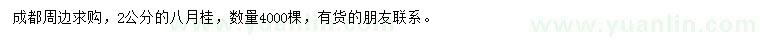求購2公分八月桂