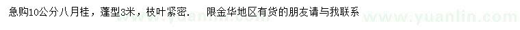 求購(gòu)10公分八月桂
