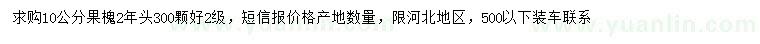 求購10公分國槐
