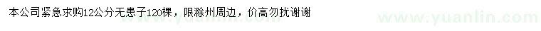 求購(gòu)12公分無(wú)患子