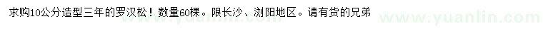求購10公分造型羅漢松