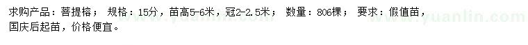 求購(gòu)15公分菩提榕