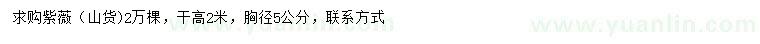 求購胸徑5公分紫薇
