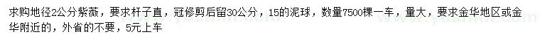 求購地徑2公分紫薇