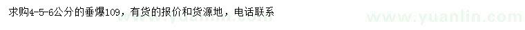 求購4、5、6公分垂爆109
