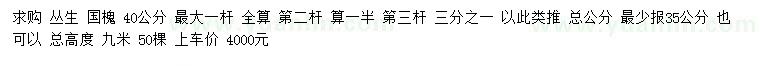 求購叢生國槐
