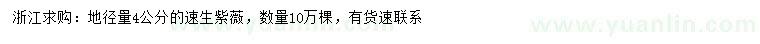 求購地徑4公分速生紫薇