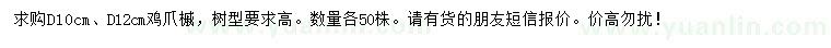 求購地徑10、12公分雞爪槭