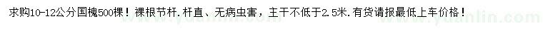 求購10-12公分國槐