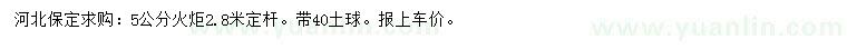 求購(gòu)5公分火炬
