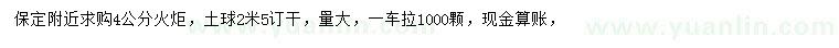 求購4公分火炬