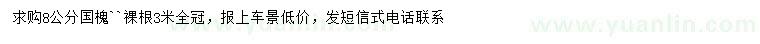 求購8公分國槐``