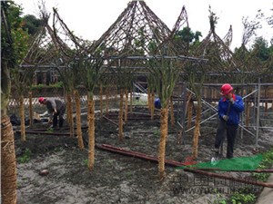 紫薇亭子定做 四川紅花紫薇造型技術(shù)精湛 你值得信賴(lài)！