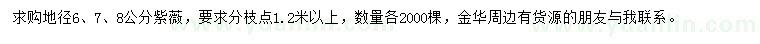 求購(gòu)地徑6、7、8公分紫薇