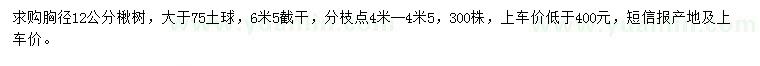求購(gòu)胸徑12公分楸樹