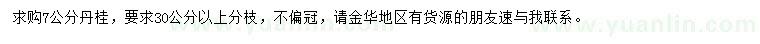 求購(gòu)7公分丹桂