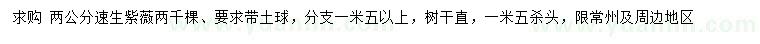 求購2公分速生紫薇