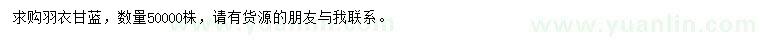 求購羽衣甘藍(lán)
