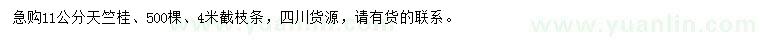 求購11公分天竺桂