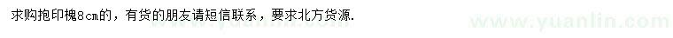 求購8公分抱印槐