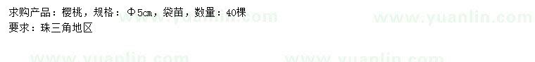 求購5公分櫻桃