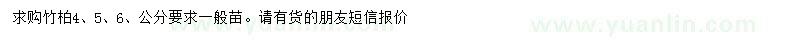 求購4-6公分竹柏