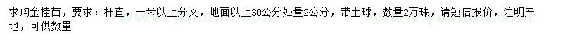 求購(gòu)地面以上30公分處量2公分金桂