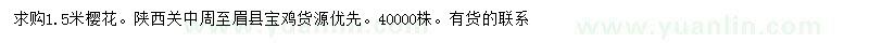 求購櫻花