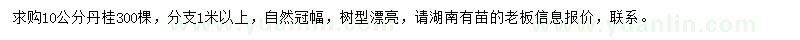 求購10公分丹桂