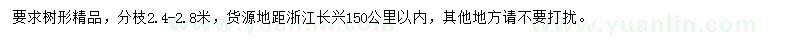 求購(gòu)19-20公分無(wú)患子