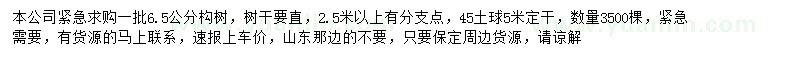 求購6.5公分構(gòu)骨樹
