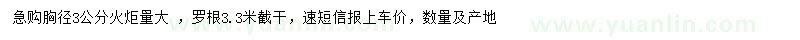 求購3公分火炬