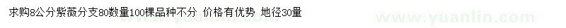 求購(gòu)8公分紫薇